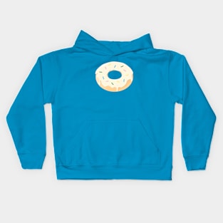 Kawaii Donut with Yellow Frosting Kids Hoodie